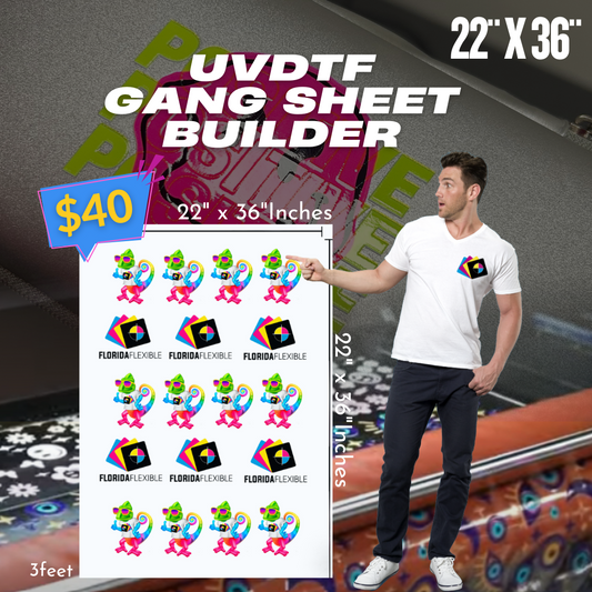 (22"x36") UVDTF Gang Sheet Builder.