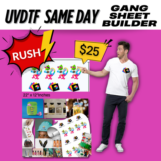 22"x12" UVDTF Same Day -Gang Sheet Builder.