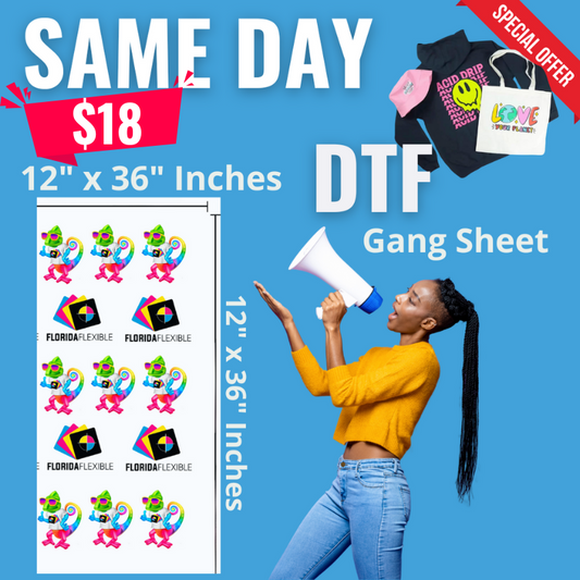 (12" x 36") DTF SAME DAY