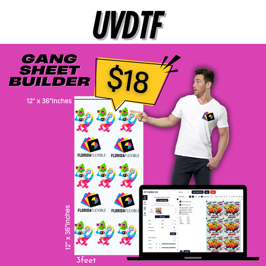 12"x36" UVDTF Gang Sheet Builder.