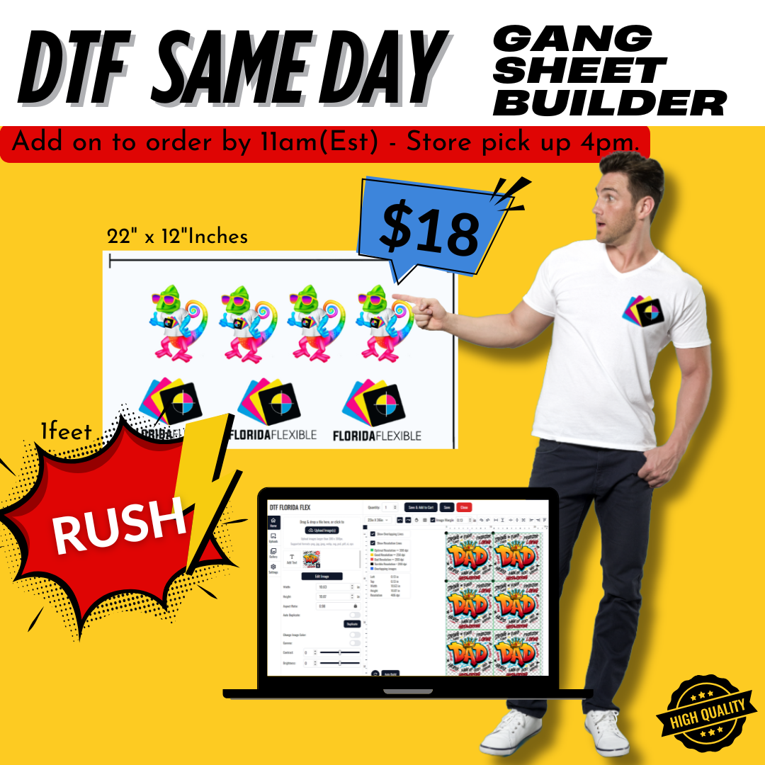 (22" x 36") Generador de hojas de conexión DTF EL MISMO DÍA