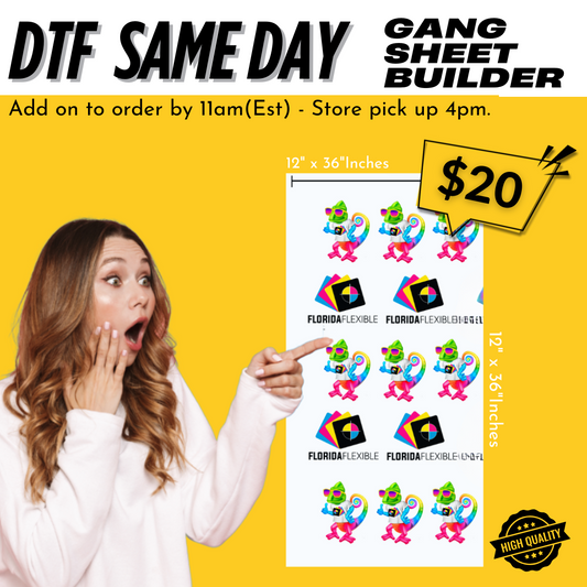 (12"x 36") Same Day (Gang Sheet Builder)