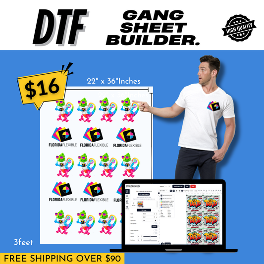 22"x36" DTF Transfer - Gang Sheet Builder.