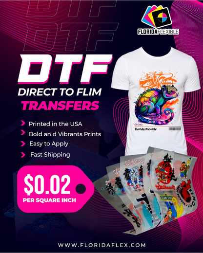 (22" x 36") DTF personalizado el MISMO DÍA por yarda.