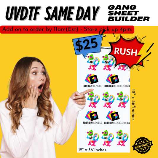 Generador de láminas de unión DTF UV de 22" x 36".