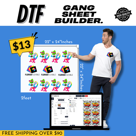 22"x24" DTF Transfer - Gang Sheet Builder.