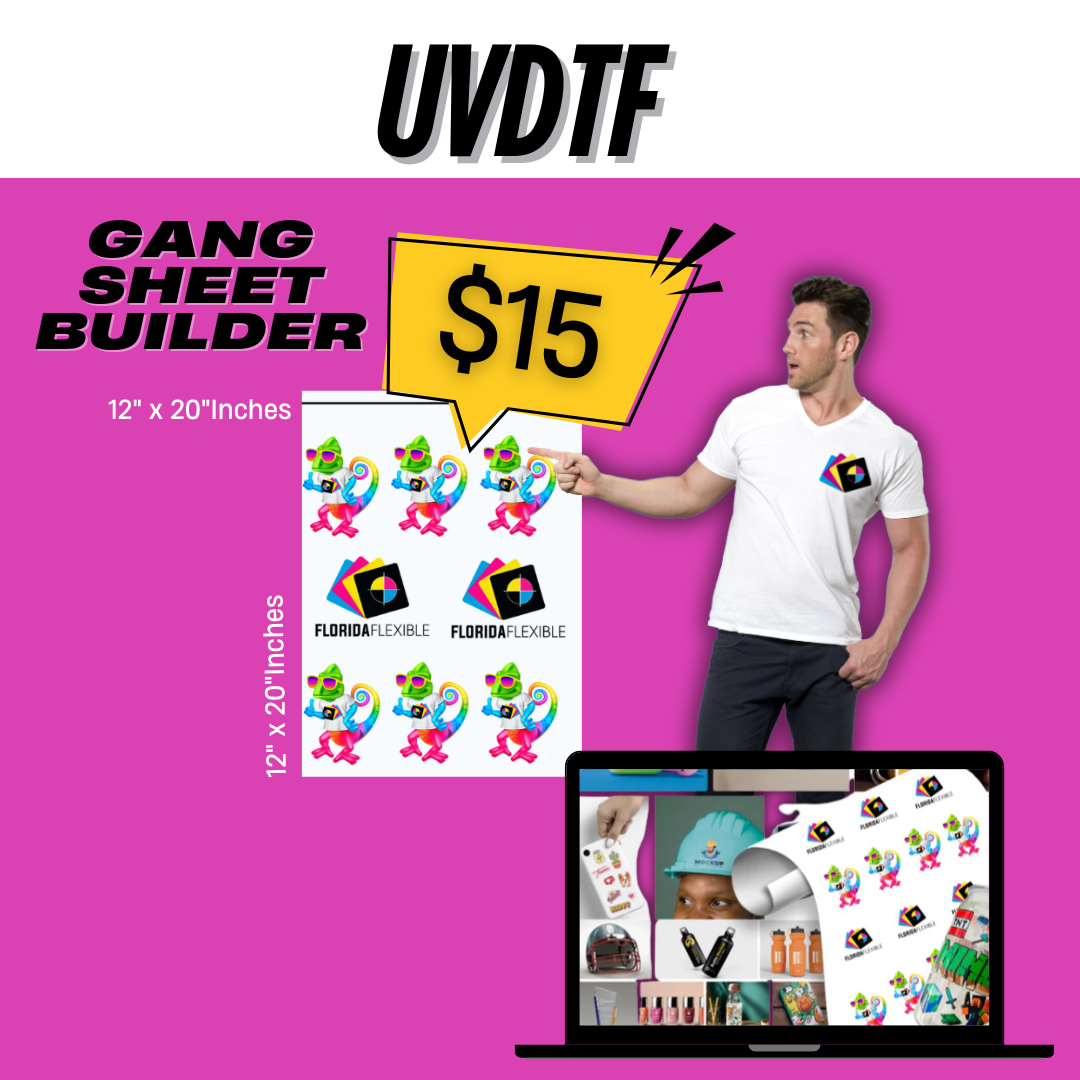 Generador de láminas de unión DTF UV de 22" x 36".